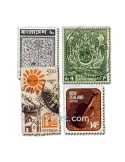 POSS. BRITANNIQUES : pochette de 500 timbres (Oblitérés)
