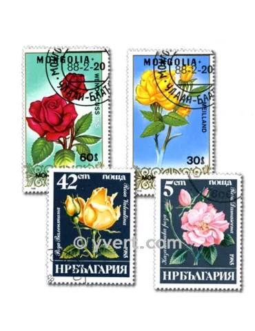 FLORE : pochette de 100 timbres (Oblitérés) 2