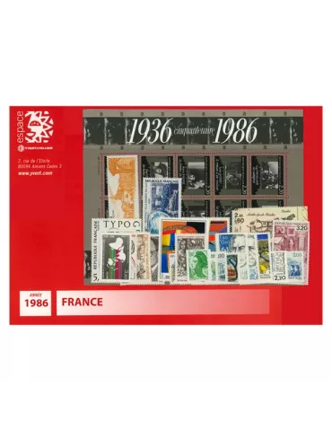 n° 2393/2451 - Timbre France Année complète (1986)