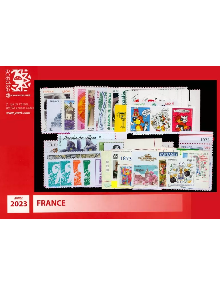 n° 5643/5735 - Timbre France Année complète (2023)