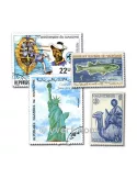 MAURITANIE : pochette de 100 timbres (Oblitérés)