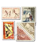 TCHAD : Pochette de 200 timbres (Oblitérés)