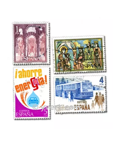 ESPAGNE : pochette de 200 timbres (Oblitérés)