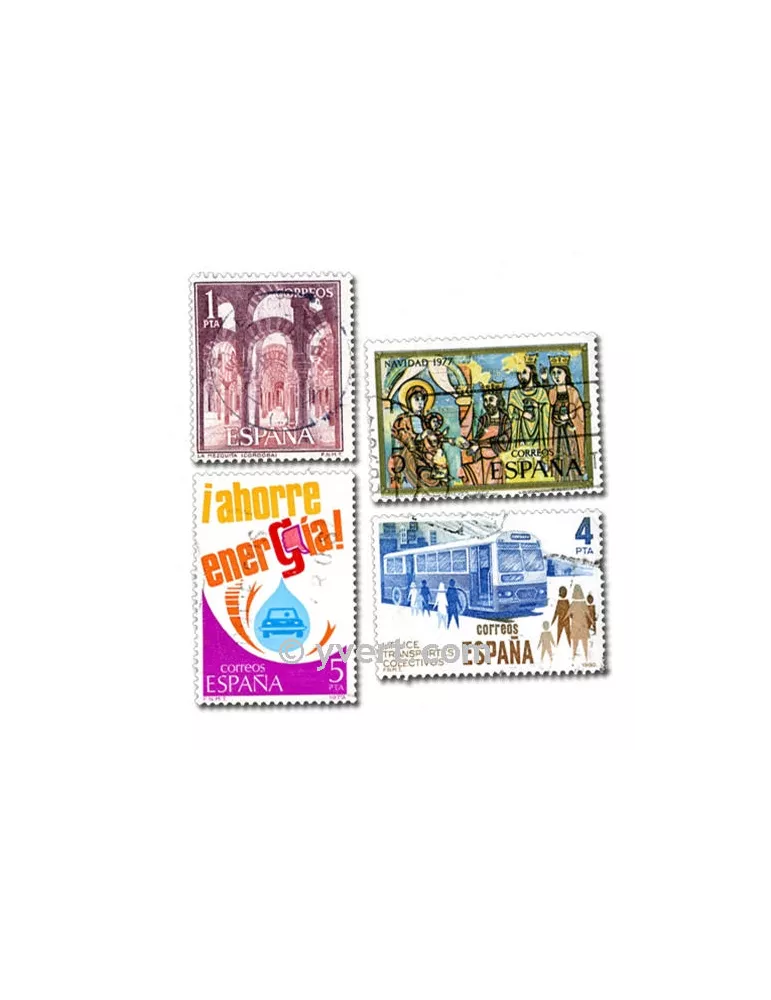 ESPAGNE : pochette de 1000 timbres (Oblitérés)