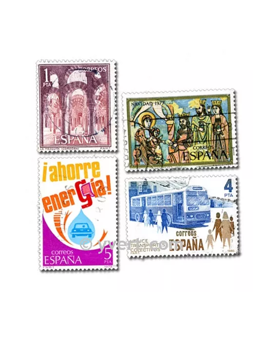 ESPAGNE : pochette de 1000 timbres (Oblitérés)