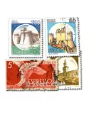 ITALIE : pochette de 1000 timbres (Oblitérés)