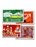 SUISSE : pochette de 300 timbres (Oblitérés)