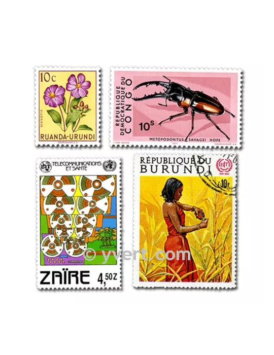 POSS. BELGES : pochette de 200 timbres (Oblitérés)