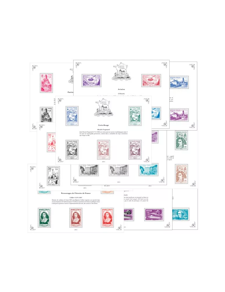 Blocs PATRIMOINE DE FRANCE EN TIMBRES (2023)