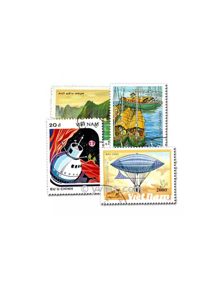 VIETNAM : pochette de 300 timbres (Oblitérés)