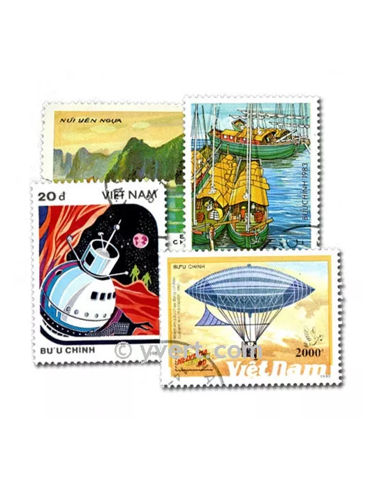 VIETNAM : pochette de 300 timbres (Oblitérés)