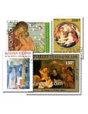 RELIGION : pochette de 200 timbres (Oblitérés)