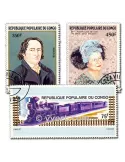 CONGO FRANCAIS : pochette de 100 timbres (Oblitérés)