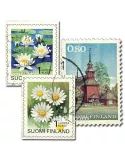 FINLANDE : pochette de 100 timbres (Oblitérés)