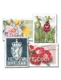 NORVEGE : pochette de 200 timbres (Oblitérés)