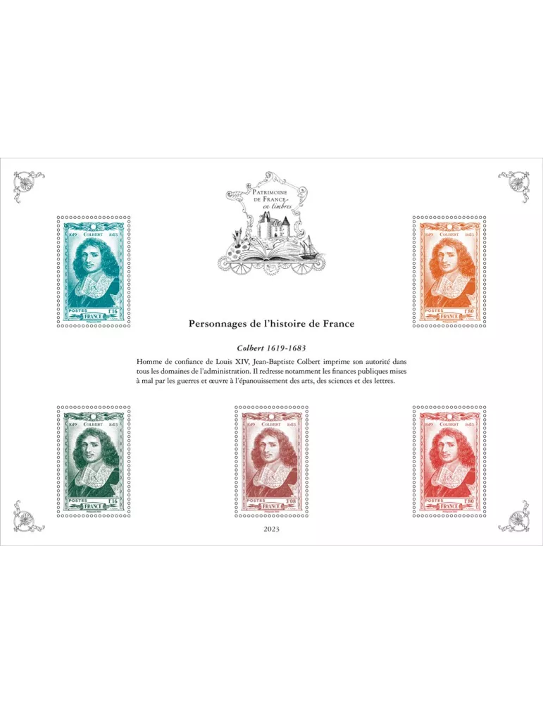 Blocs PATRIMOINE DE FRANCE EN TIMBRES (2023)