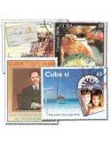 CUBA : pochette de 500 timbres (Oblitérés)