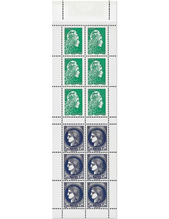 n° 1532 (n° 5736/5738) - Timbre France Carnets Divers (Marianne l'Engagée et type Cérès 1938)