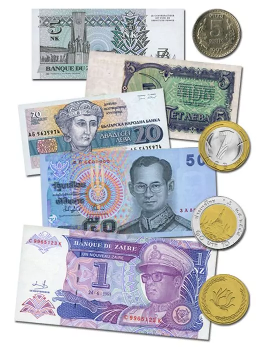 CAMBODGE : Pochette de4 pièces