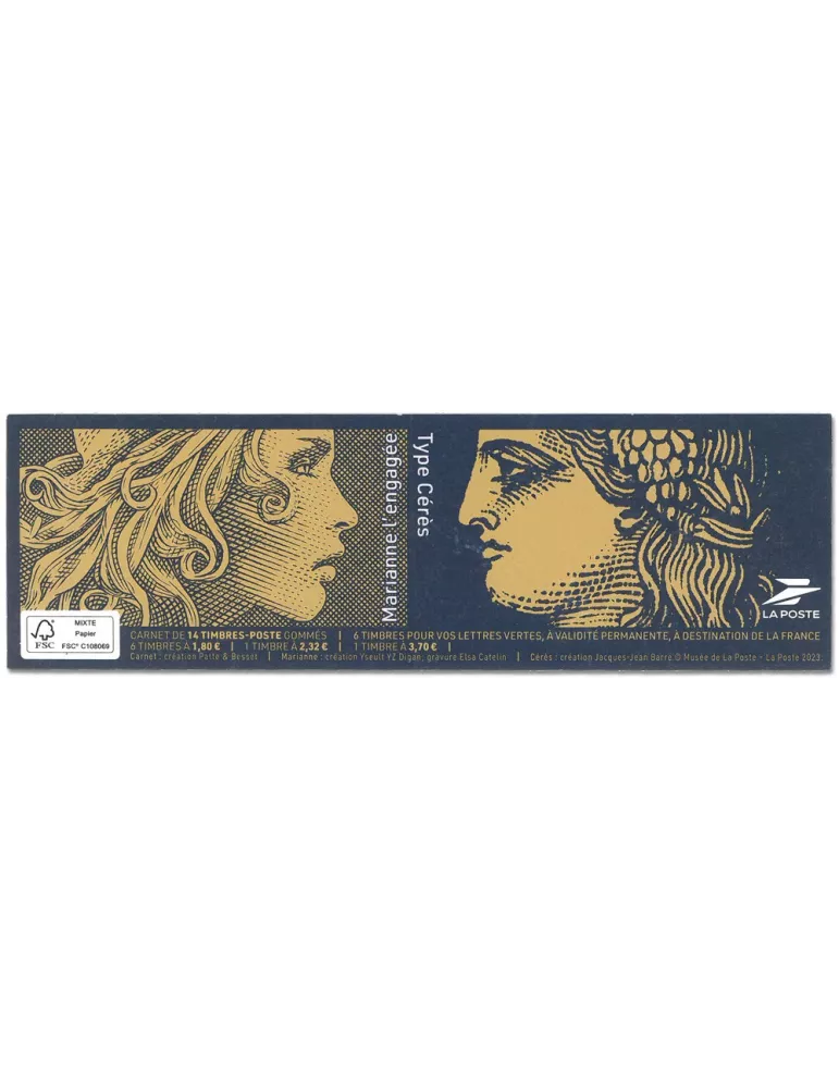 n° C1535 (n° 5834/5837) - Timbre France Carnets Divers