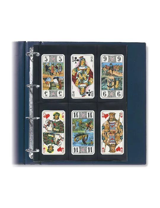 FEUILLES COMPACT A4 (12 POCHES : CARTES A JOUER) - SAFE® (x5)