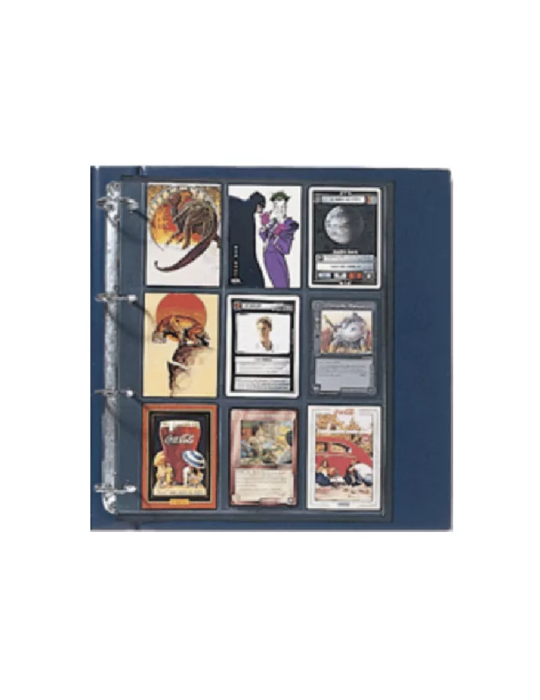 FEUILLES COMPACT A4 (18 POCHES : CARTES A JOUER) - SAFE® (x5)
