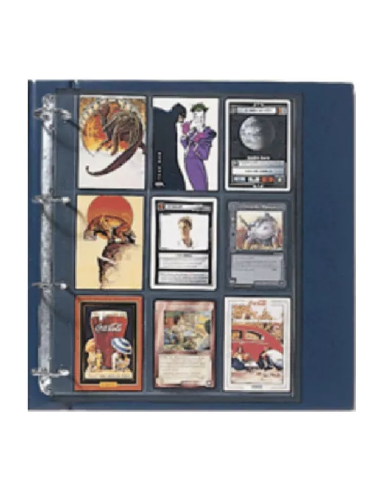 FEUILLES COMPACT A4 (18 POCHES : CARTES A JOUER) - SAFE® (x5)