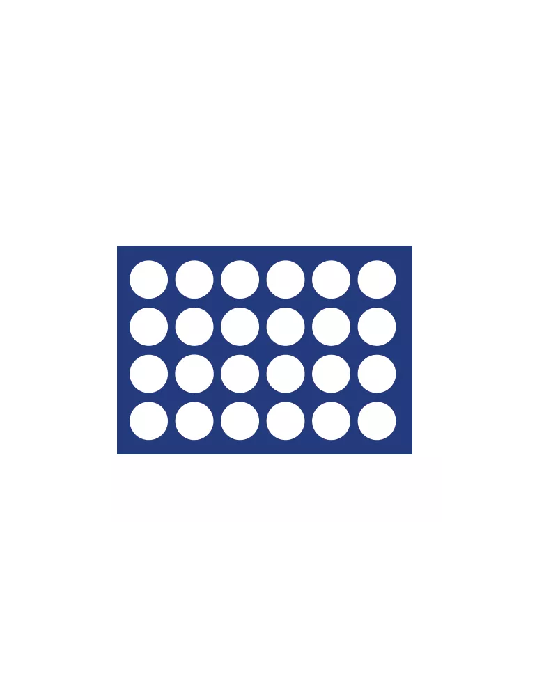 PLATEAU MALETTE DIAMANT (24 CASES RONDES : Ø 38mm ) - SAFE®