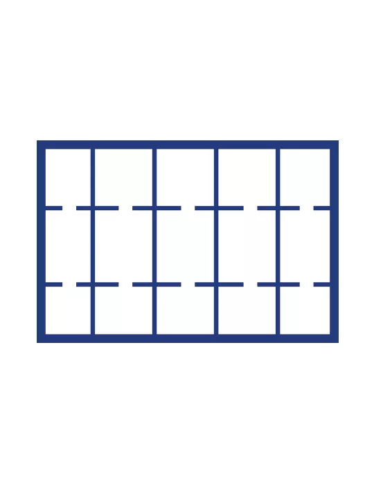 PLATEAU MALETTE DIAMANT (15 CASES CARREES : 50mm ) - SAFE®