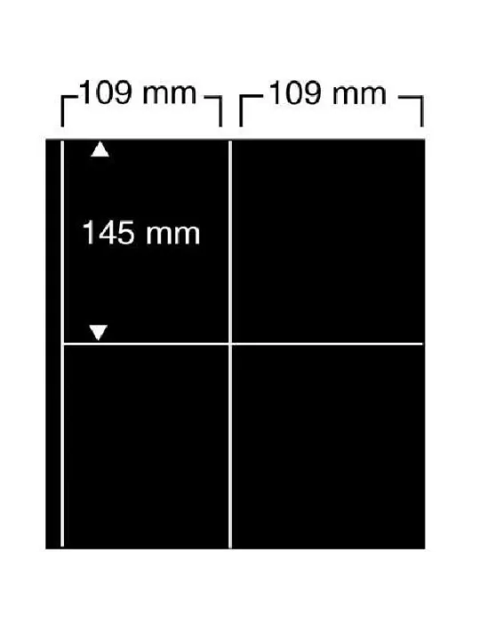 FEUILLES COMPACT A4 (8 POCHES : CARTES A JOUER) - SAFE® (x10)