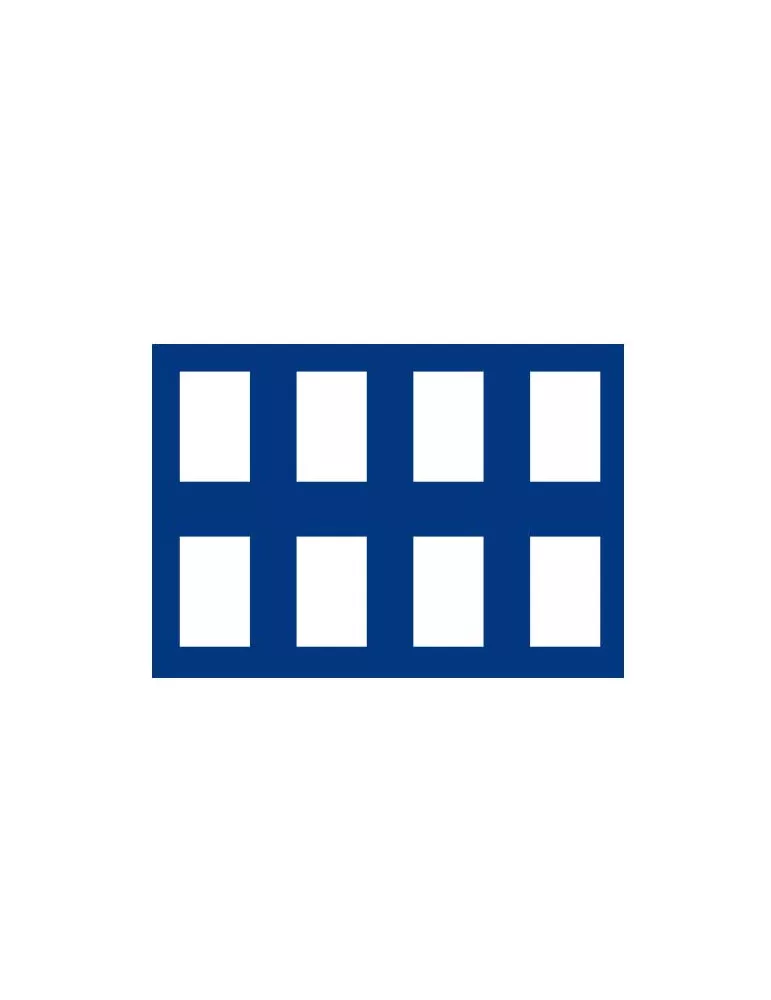 PLATEAU MALETTE DIAMANT (8 CASES RECTANGULAIRES : 62X84mm ) - SAFE®