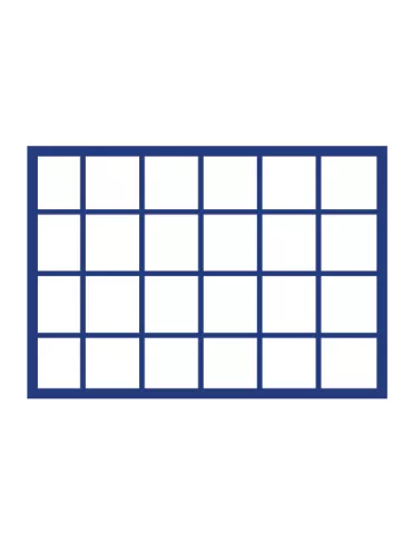 PLATEAU MALETTE DIAMANT (24 CASES CARREES : 46mm ) - SAFE®