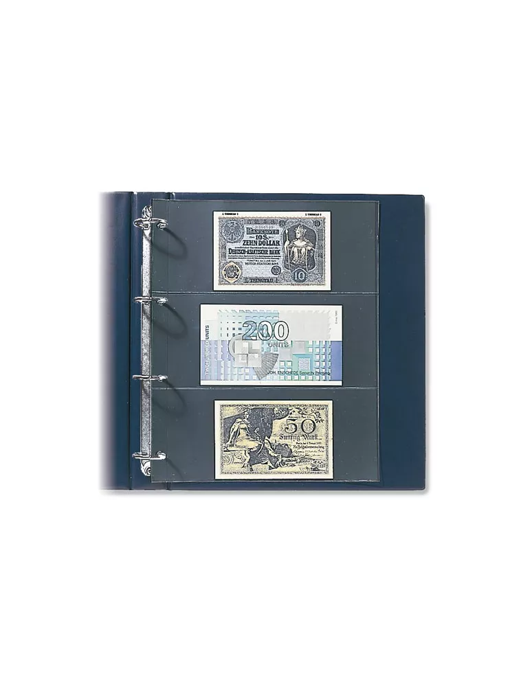 FEUILLES COMPACT A4 (4 POCHES POUR ETIQUETTES DE VIN : 220x145mm) - SAFE® (x10)