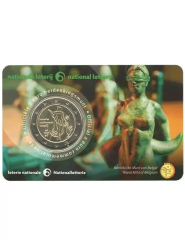 BU : 2 EURO COMMEMORATIVE 2025 COINCARD : BELGIQUE - LOTERIE NATIONALE (Version flamande)