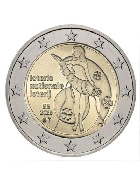 BU : 2 EURO COMMEMORATIVE 2025 COINCARD : BELGIQUE - LOTERIE NATIONALE (Version flamande)
