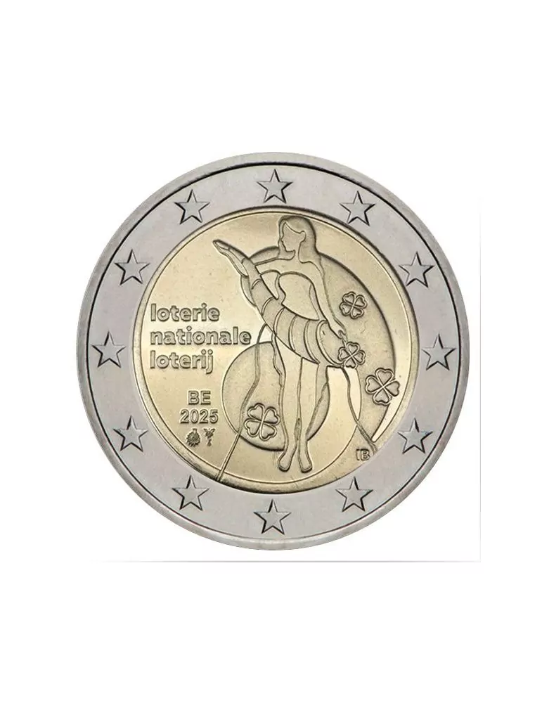 BU : 2 EURO COMMEMORATIVE 2025 COINCARD : BELGIQUE - LOTERIE NATIONALE(Version francophone)