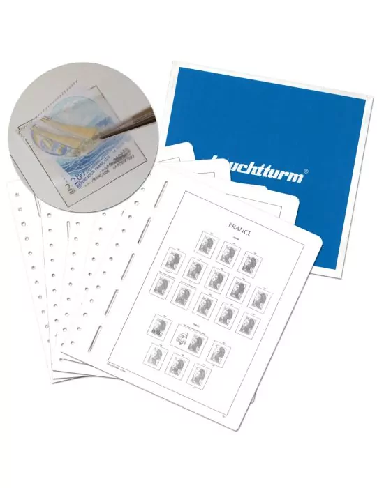 FRANCE SF : 1980-1985 (avec pochettes) LEUCHTTURM