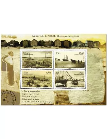 n° 14 -Timbre Saint-Pierre et Miquelon Bloc et feuillets