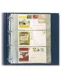FEUILLES COMPACT A4 (3 POCHES : pour Env., Billets, 1er jours : 220x95mm) - SAFE® (x5)