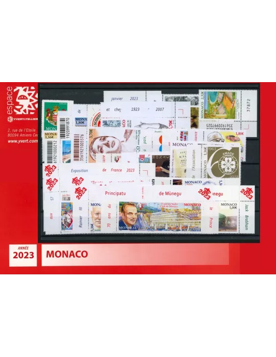 n° 3364/3411 - Timbre Monaco Année complète (2023)