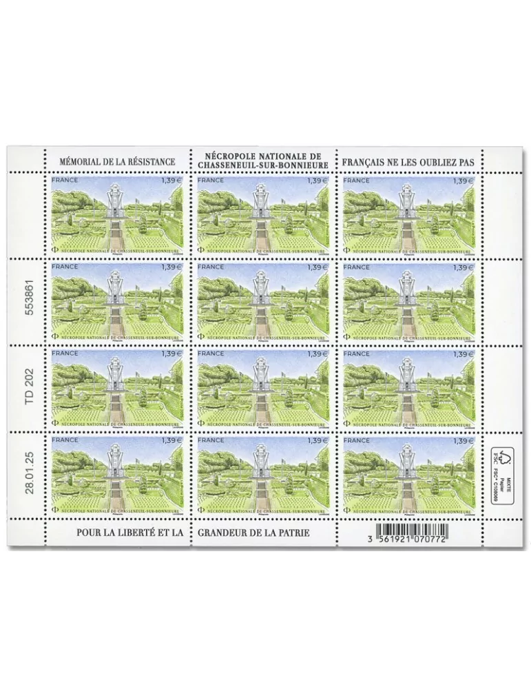 n° F174 - Timbre France Feuillets de France (n° 5857)