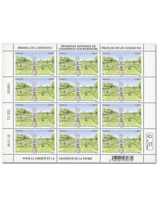 n° F174 - Timbre France Feuillets de France (n° 5857)