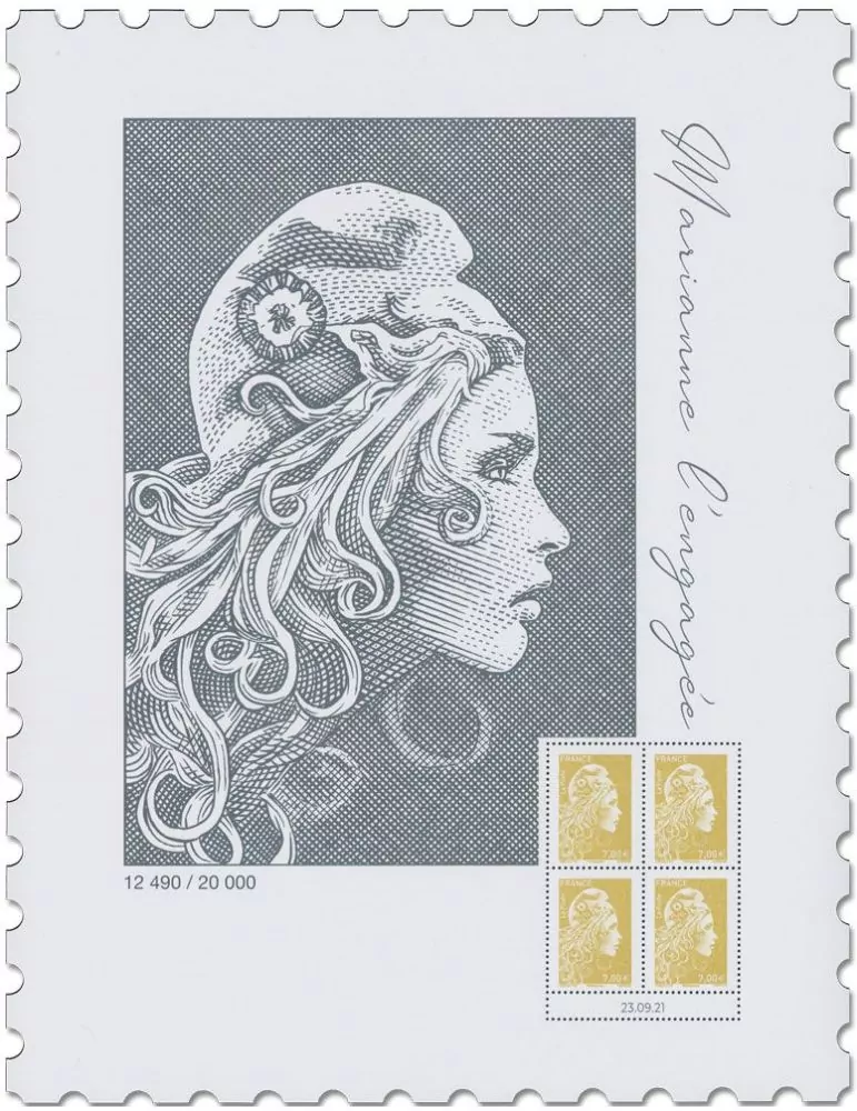 France : Affiche Marianne L´Engagée (n° 5534A)