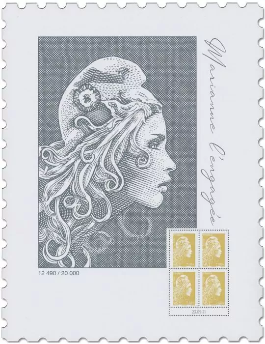 France : Affiche Marianne L´Engagée (n° 5534A)