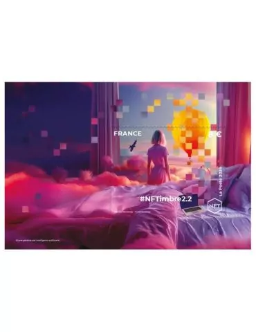 n° 2-2 - Timbre FRANCE Timbres Crypto
