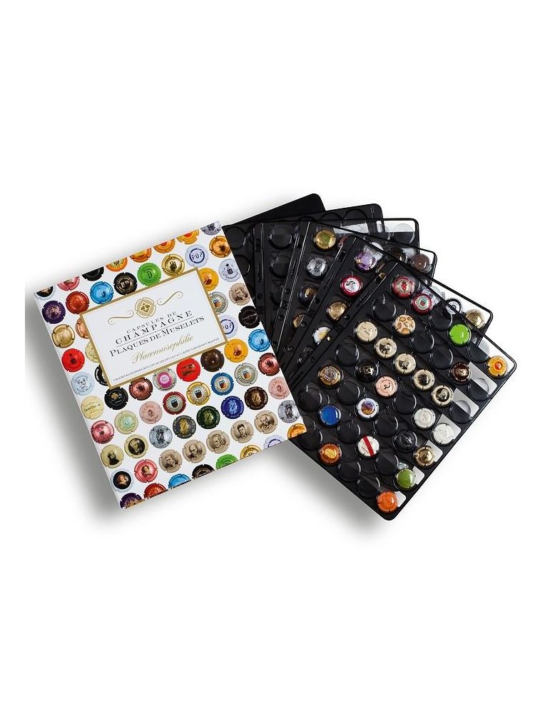 FUTURA Champ’ – Album Pour Capsules De Champagne – Reliure 29x31,5 Cm – Dos Carré 6,5 Cm – 2 Anneaux
