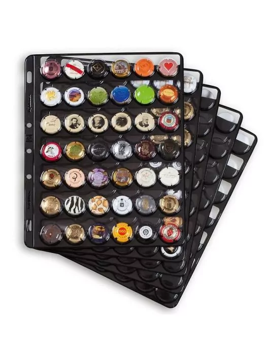 GRANDE CHAMP : Album + recharges (210 plaques de muselets de Champagne)