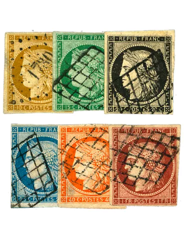 ORCHIDEES lot 25 timbres poste tous différents neufs et oblitérés