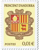 n° 893 - Timbre ANDORRE Poste