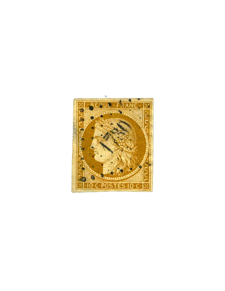 n° 1/6 obl. (Qualité : B) - Type Cérès (1ère émission)